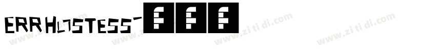 Err Hostess字体转换